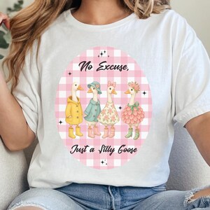 Funny Goose T-Shirt: Whimsical Duck Design, Summer Casual Tee