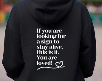 Inspirational Hoodie, Motivational Hoodie, help for depression gift, Sweatshirt for friend, Self Help Gift Hoodie, Mental Health Sweathshirt