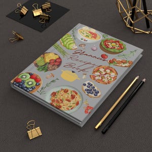 おばあちゃんのレシピブックジャーナルハードカバージャーナルマット、レシピキーパー、料理ノート、キッチンギフト、家族の思い出ブック、おばあちゃんのレシピ
