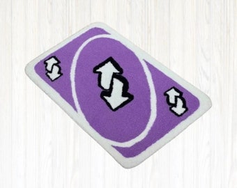 Uno Reverse Card Rug - Playful Decor Accent 50x70cm