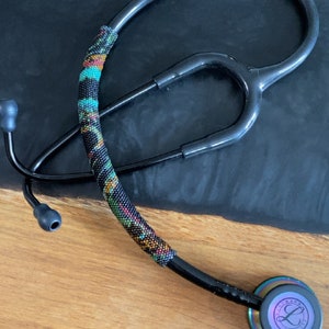 Beaded tube decoration for stethoscope