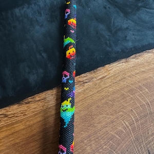 Beaded tube decoration for stethoscope