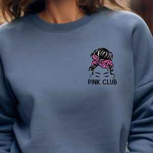 Pink Club Gildan Sweatshirt, Stylish sweatshirt, Pretty in pink sweater,