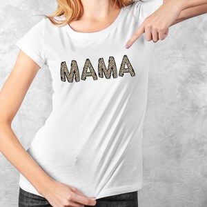 Leopard Mama Shirt, animal print mama, mother&#39;s day shirt
