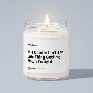 Getting Blown Candle, BJ Candle, Gift For Him, Funny Boyfriend Gift, Naughty Anniversary Candle, Gift For Husband, Funny Candle, Adult Humor
