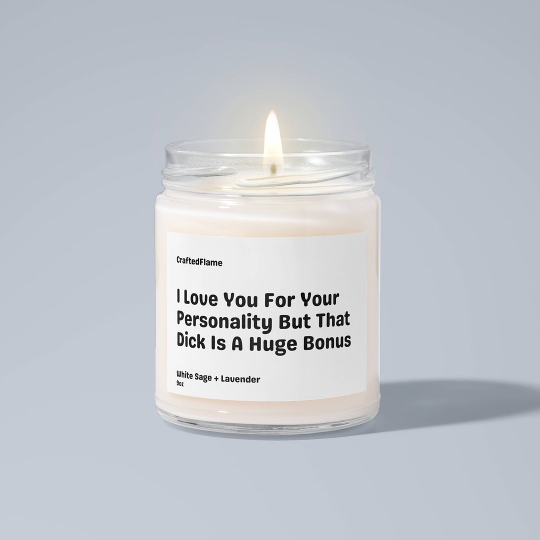 I Love You for Your Personality Candle, Funny Boyfriend Gifts, Gag