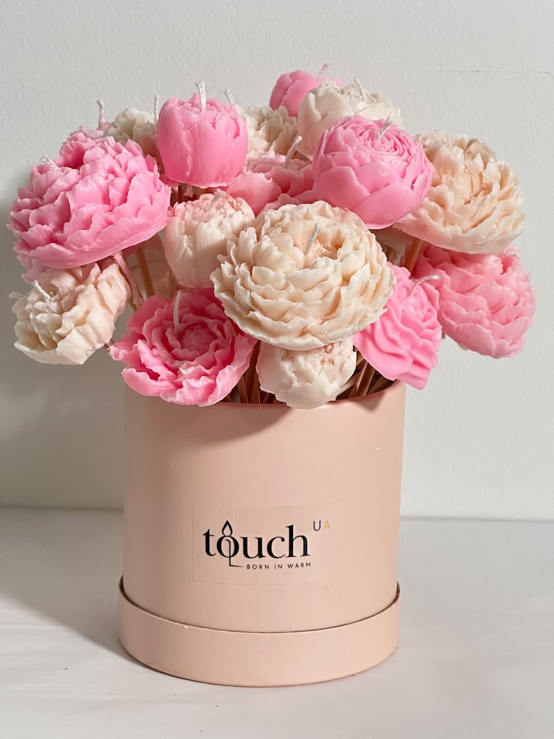 Soy Custom Ecofriendly Candles Bouquet, Wedding Gift, Bridesmaid Gift