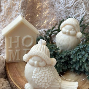 Candle Gift Set -Handmade Winter Candles for Home Decor and Holiday Gifting