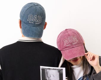 Set da 3 pezzi di cappellini da baseball ricamati con lettere Dad