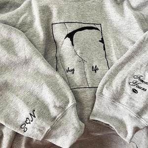 Custom Embroidered Spicy with Your Photo Sweatshirt - Personalized Girlfriend Spicy Photo Drawing Hoodie - Spicy Hoodie - Gift for Husband
