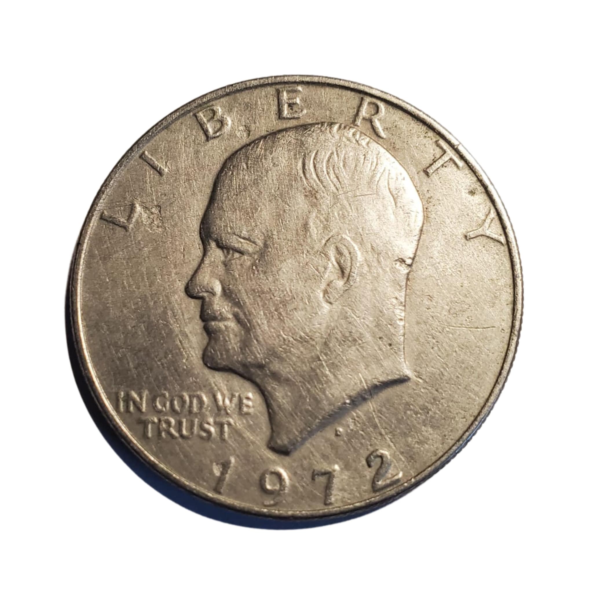 1972年　アイゼンハワー1ドル銀貨　Dミントマーク付き 楽天市場】1972 アイゼンハワー ドル、D フィルド ミント マーク