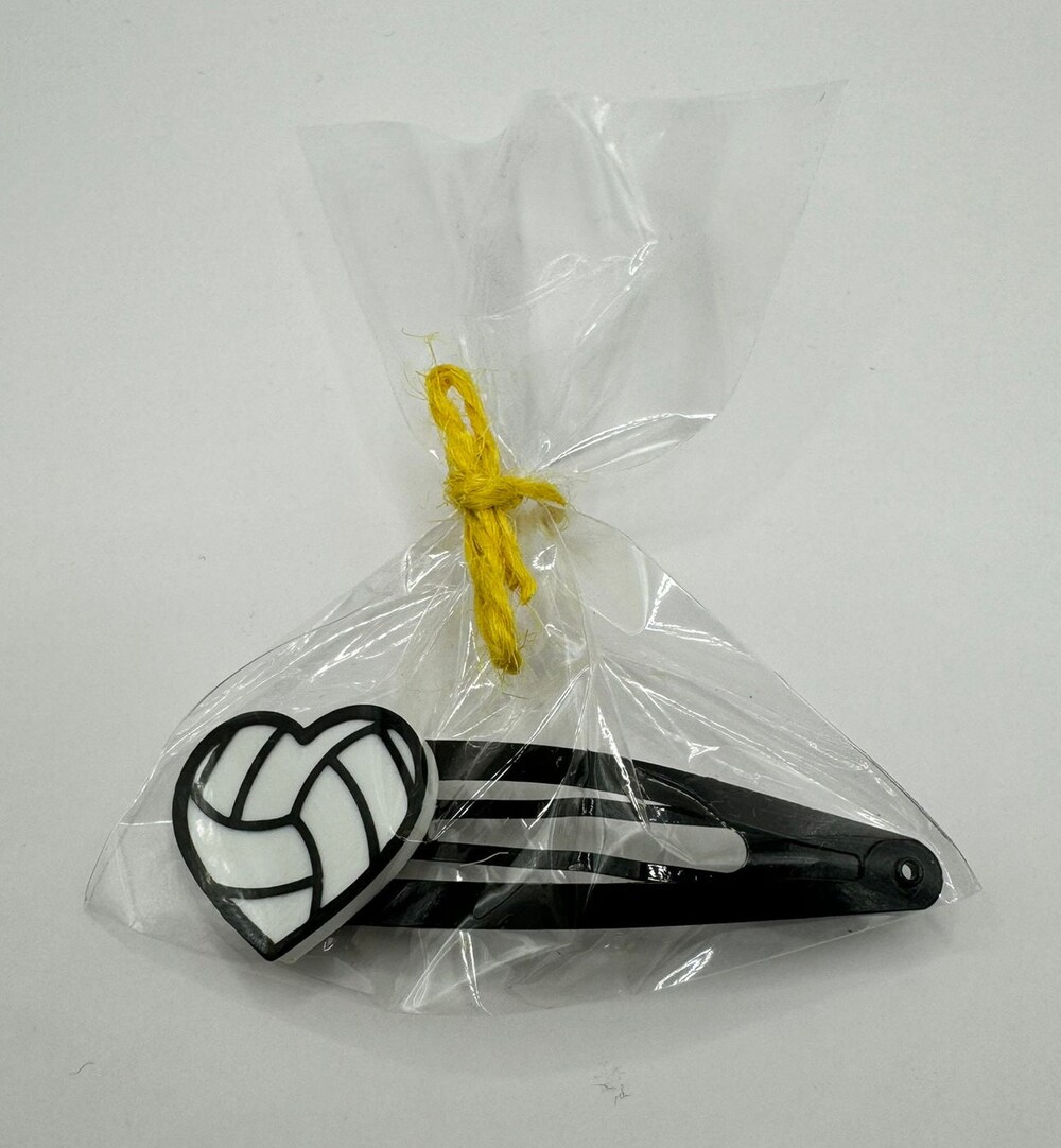 Peckshirt Custom 3D Printed Hair Clips With Sports Theme, Football, Volleyball, Basketball, Volleyball