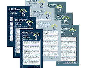 EnneagramAWARE Fast Five Identification Cards