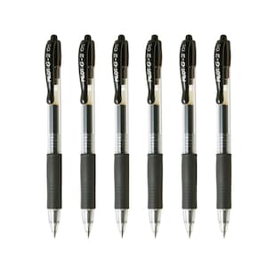 Pilot G2 Schwarz Gelstifte - 0,5 mm feine Spitze, Journaling Zubehör (6 oder 12er Pack)