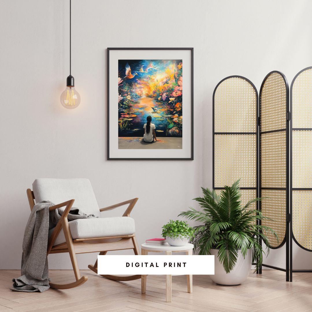 store product block Serenity in Nature - Wellness Art poster