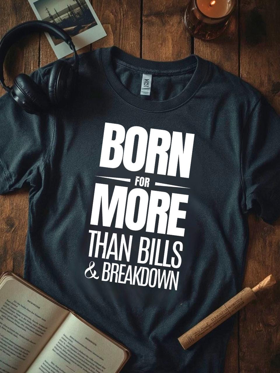 store product block Born 4 More Tee poster