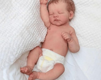 Flex.ible Realistic Baby Reborn Full Liquid Silicone Baby Doll Boy or Girl  With Realistic Belly Button And clothes for free