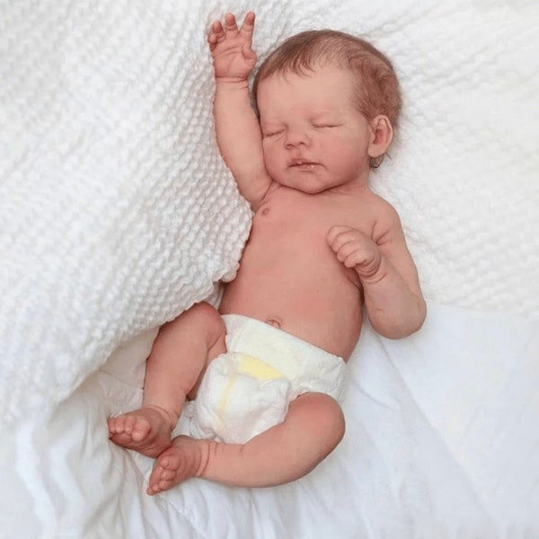 Flex.ible Realistic Baby Reborn Full Liquid Silicone Baby Doll Boy or Girl With Realistic Belly Button And clothes for free