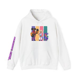 Black Girl Anime Hoodie, Cute Japanese Cartoon Character, Kawaii Sweatshirt for Teens, Cozy Pullover, Streetwear Jumper, Graphic Print Top