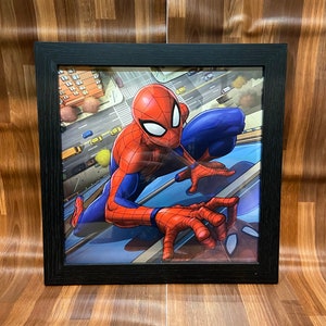 Spider-Man Wallclimbing Framed Print
