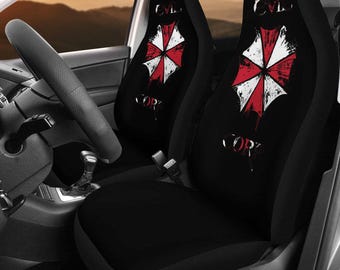 Autostoelhoezen van Raccoon City, autostoelhoezen van Umbrella Corporation, autostoelbeschermer van Resident Evil, autostoelbeschermer van Resident Evil