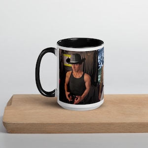 Joe Jonas Ceramic Mug, Colorful Rim & Handle, 11oz/15oz