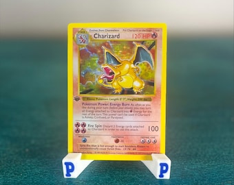 Charizard Shadowless 1st Edition Pokemon Replica Card - Handmade Proxy