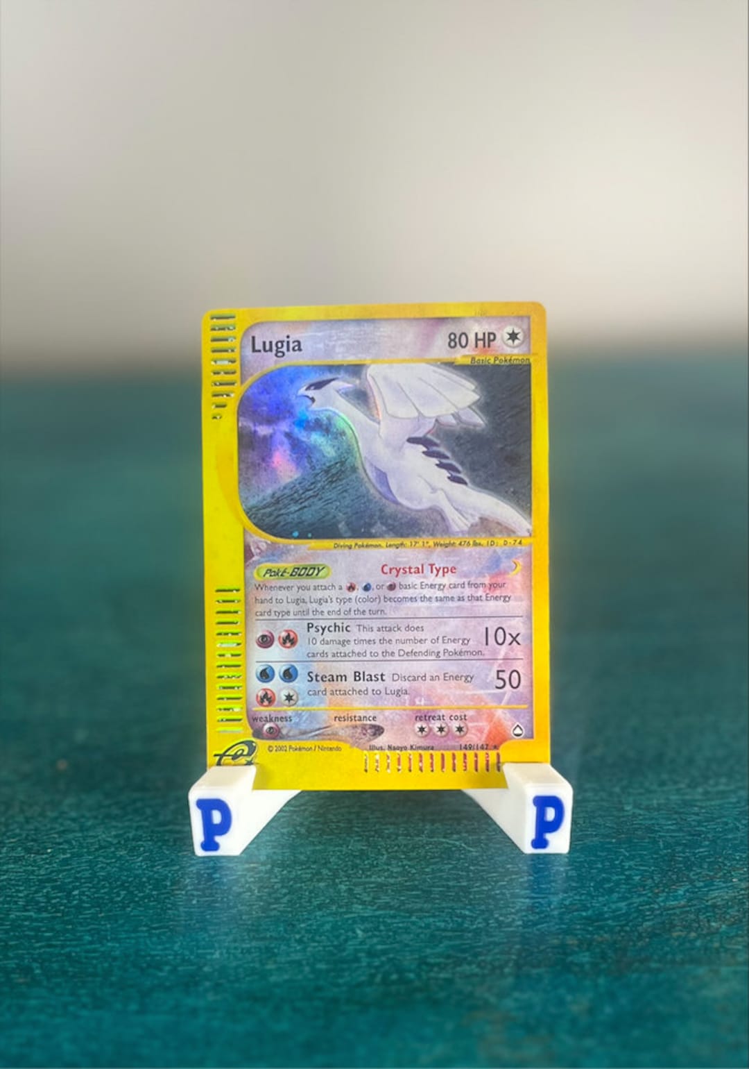 Lugia Crystal Skyridge Holographic Pokemon Replica Card Lugia Crystal Skyridge Holographic Pokemon Replica Card
