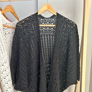 Net cardigan black store