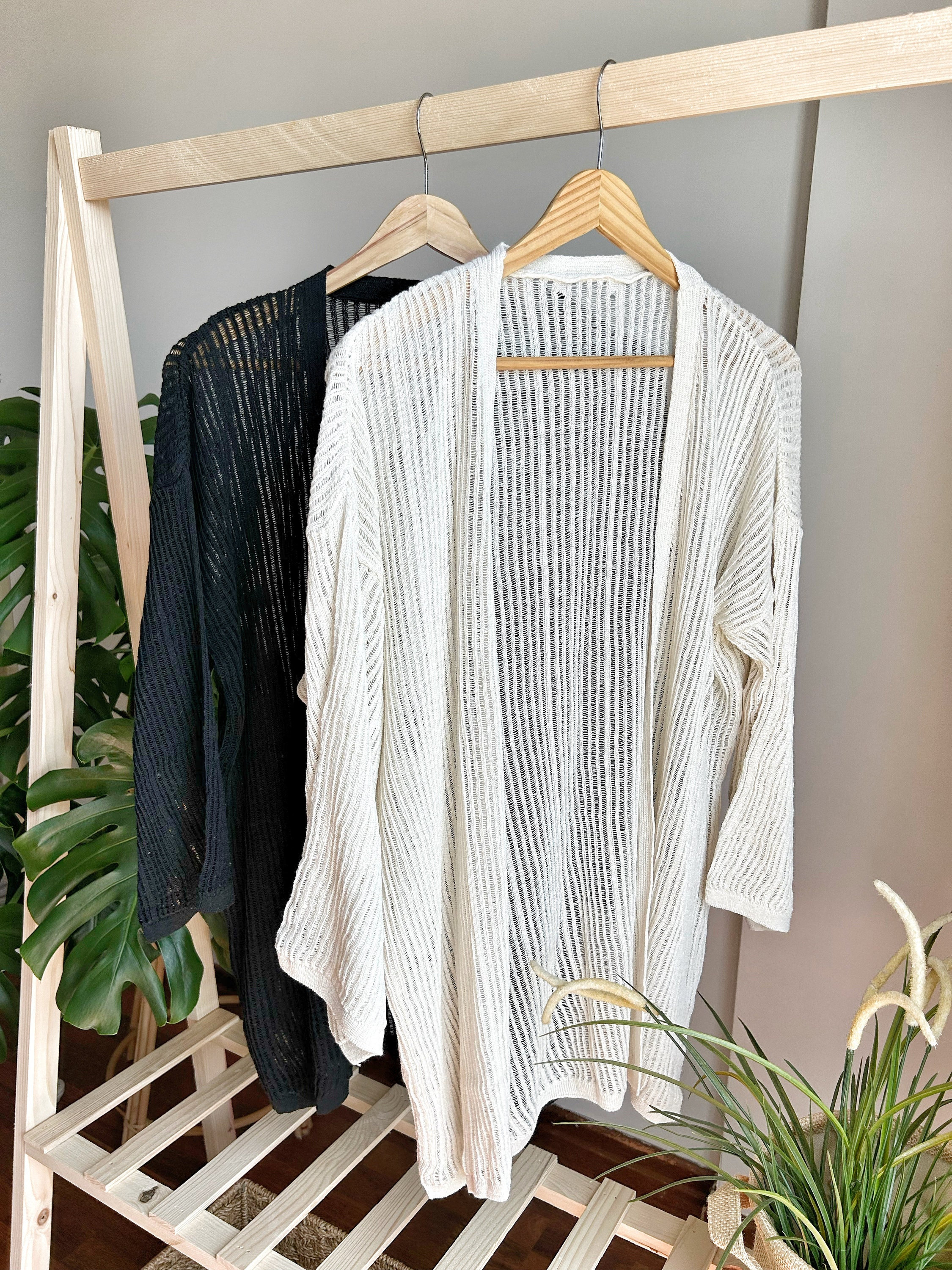 Baumwolle stilvolle Strickjacke, Sommer Strickjacke, gehäkelte Strickjacke, Geschenk für sie, Geschenk für Mutter, Strickjacke, Strand-Jacke