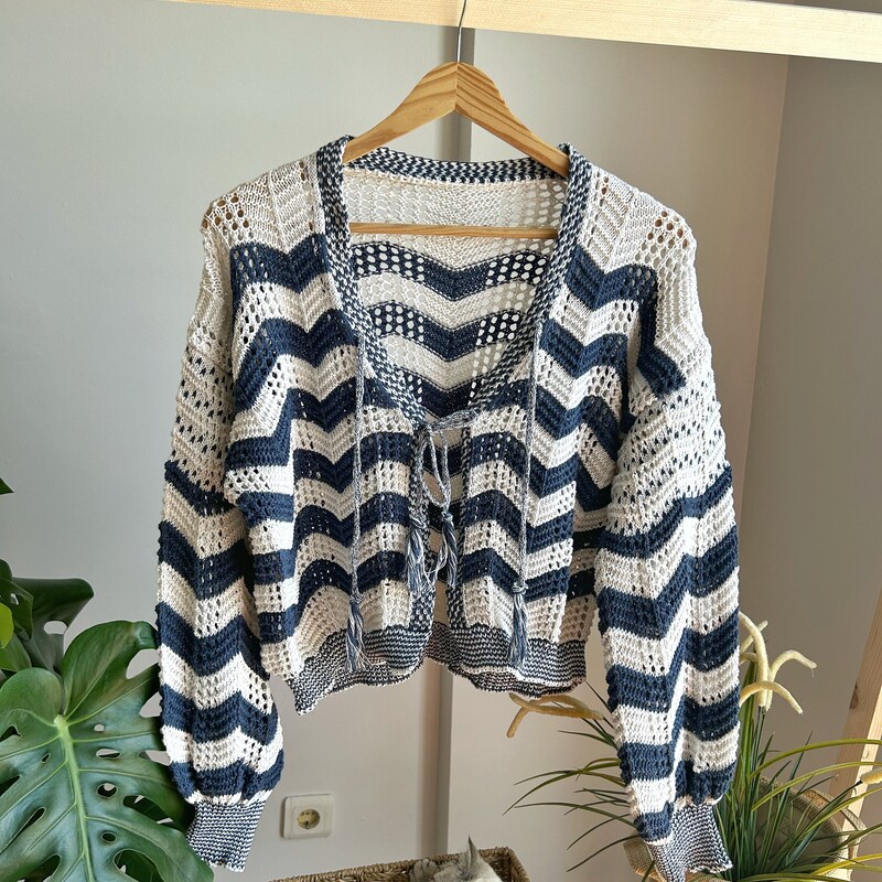 Tie-Front Long Sleeve Cardigan