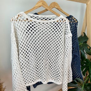 Open Knit Crochet Top: Lightweight Festival Sweater