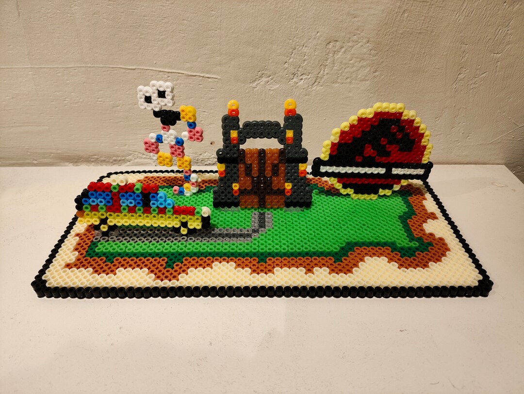 Hama Beads Jurassic Park Diorama Etsy