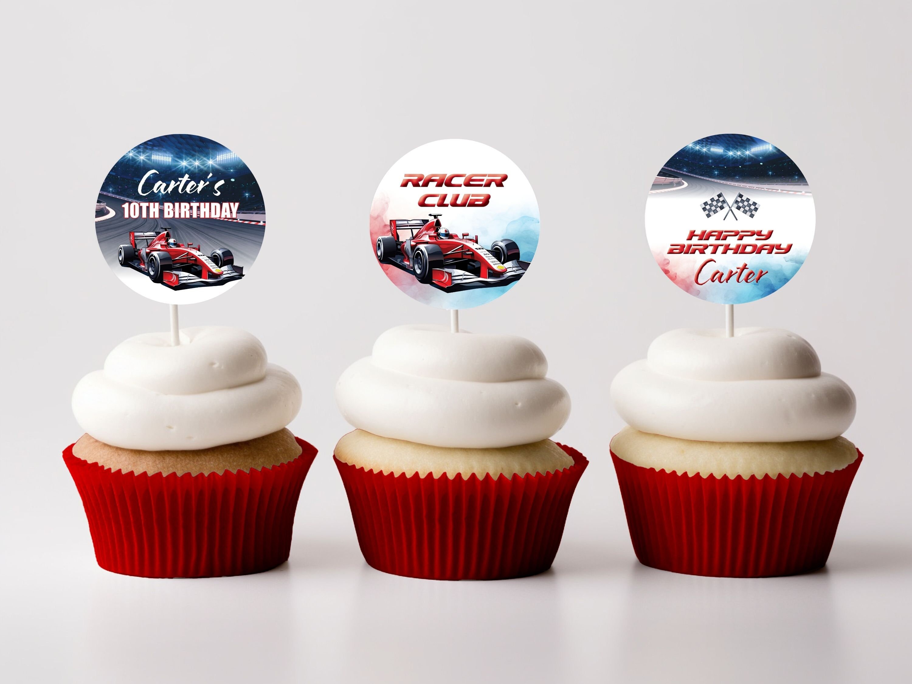 Race Car Birthday Thank You Card Racing Cars Birthday Editable Race Car ...