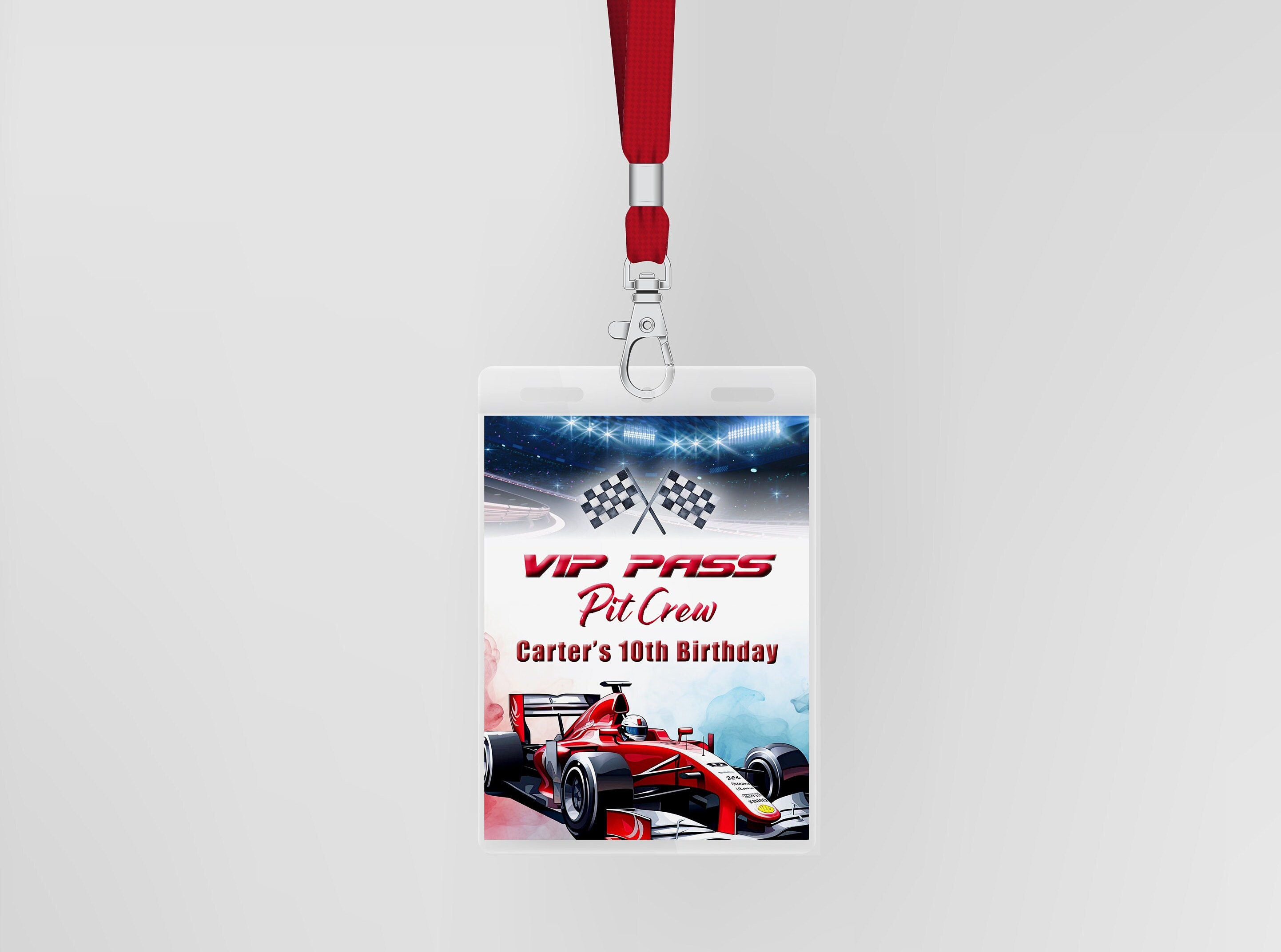 Race Car Birthday Thank You Card Racing Cars Birthday Editable Race Car ...