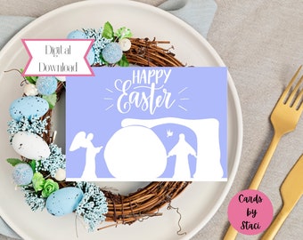 Resurrection Easter Card | Religious Christian Greeting (Digital Download)