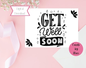Get Well Soon Card | Encouragement, Illness Recovery (Digital Download)