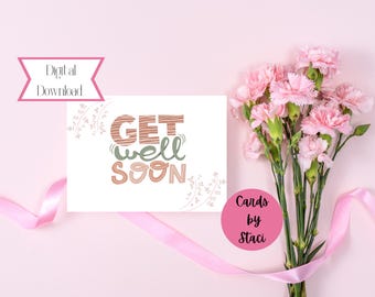 Get Well Soon Card | Printable Greeting Card (Digital Download)