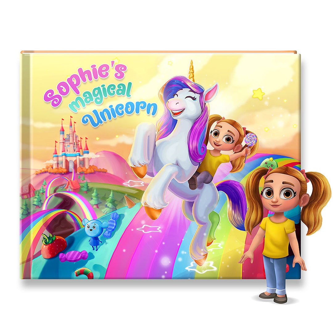 Magical Personalized Unicorn Story Book, Custom Bedtime Story Book