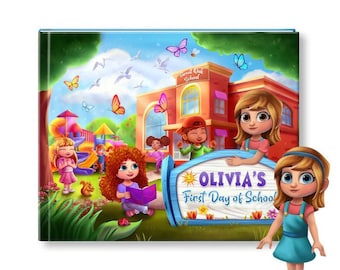 First Day Of School Personalized Children's Story Book - Gift For Childs First Day At School