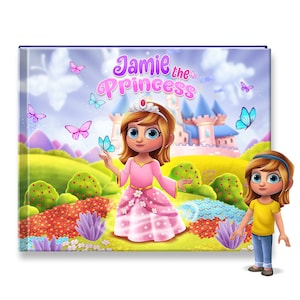 Custom Picture Story Book for Princess Lovers, Personalized Story Book, Magical Bedtime Story, Custom Name Book, Daughter or Niece Gift