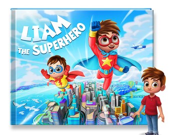 Superhero Personalized Children's Story Book, Custom Gift For Boys, Personalized Gift For Girls