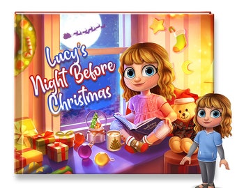 Night Before Christmas Personalized Childrens Christmas Book - Custom Christmas Gift Idea For Kids - For Ages 0-7