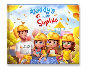 Personalized Story Book for Dad, Custom Story with up to 4 Book Characters, Custom Name Picture Book, Dad Birthday Gift, Story about Dad