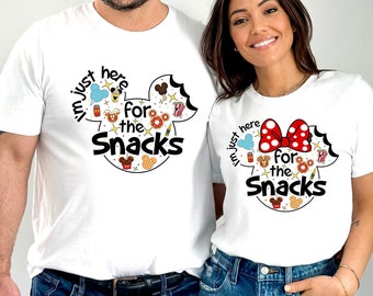 Disney I Am Just Here for the Snacks Shirt, Funny Disney Snack Shirt, Park Day Tee 41