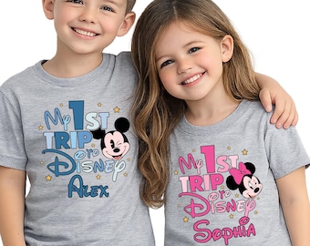 My First Trip to Disney Shirt, Kids First Disney Visit Tee