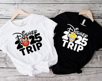 Custom Disney Trip 2025 Shirt, Matching Family Vacation Tees