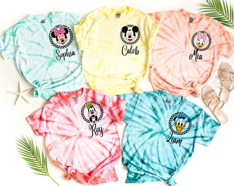 Custom Disney Family Tie Dye Shirts – Disneyland, Disneyworld Trip