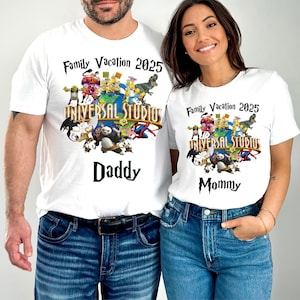 Universal Studios Family Vacation 2025, Universal Studios Trip Shirt, 2025 Universal Studios Vacation Shirt , Matching Universal Tee