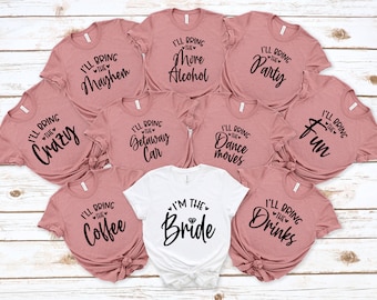 Bachelorette Party Shirts: Bride Squad Outfit, Custom Gifts